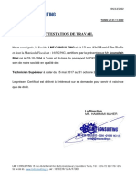 Attestation de Travail Aounallah PDF