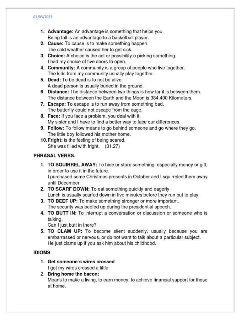 Vocabulary in Context | PDF