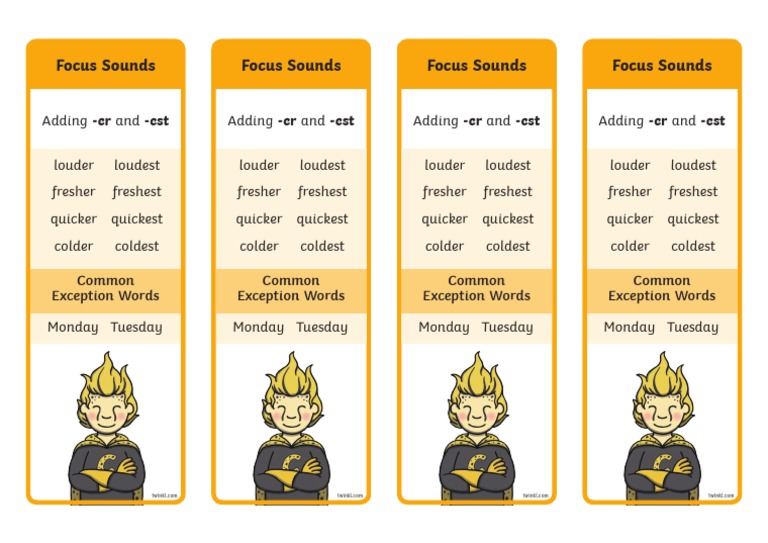 Level 5 Twinkl Phonics Week 24 Spelling Bookmark PDF