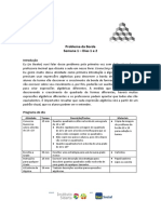 Problema Da Borda Semana 1 - Dias 1 e 2: Introdução