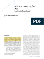 Cultura Política, Instituições E Democracia: Lições Da Experiência Brasileira