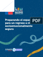 Preparando El Espacio Educativo para Un Ingreso A Clases Socioemocionalmente Seguro - 2023