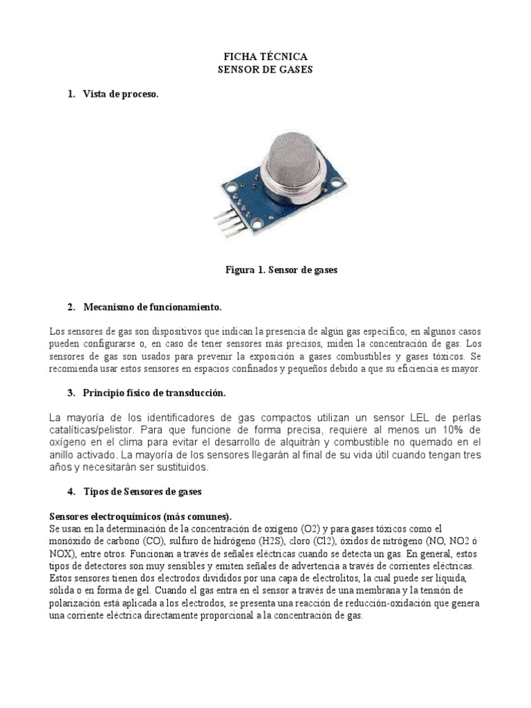 Sensor de Gases | PDF | Infrarrojo | Gases