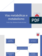 1 - Vias Metabólicas e Tipos de Metabolismo PDF