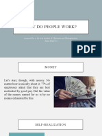 Why Do People Work?: Prepared by A 1st Year Student of International Management Anna Guryeva