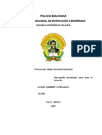 Estructura Monografia Policía Boliviana Revisado