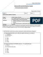 Guía Autoevaluación JULIO Matemática 4°medio