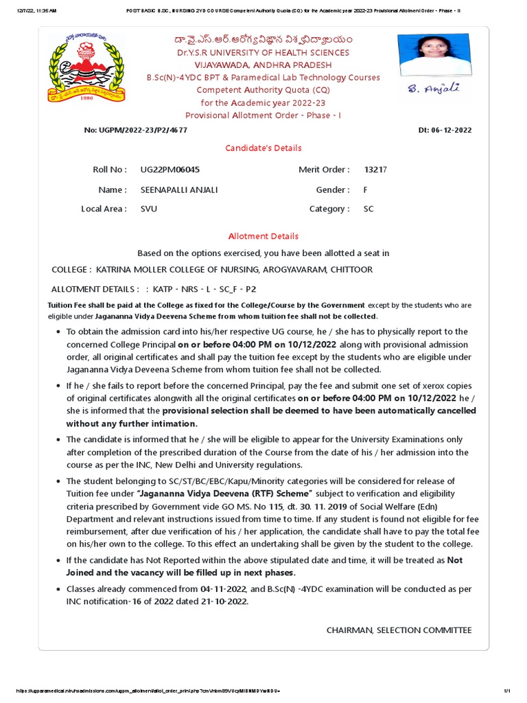 Post Basic B Sc Nursing Course In Thrissur