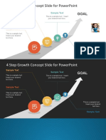 7589 01 4 Step Growth Concept Slide For Powerpoint 16x9