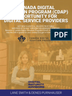 Canada Digital Adoption Program CDAP Opportunity For Service Providers PDF