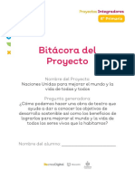 Bitácora - Proyecto 6 Primaria Febrero