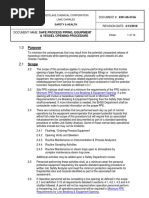 Safe Process Piping, Equipment and Vessel Opening Procedure