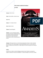 Reflexión Sobre La Película Amadeus