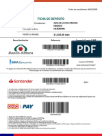 Ficha de Deposito de Pago