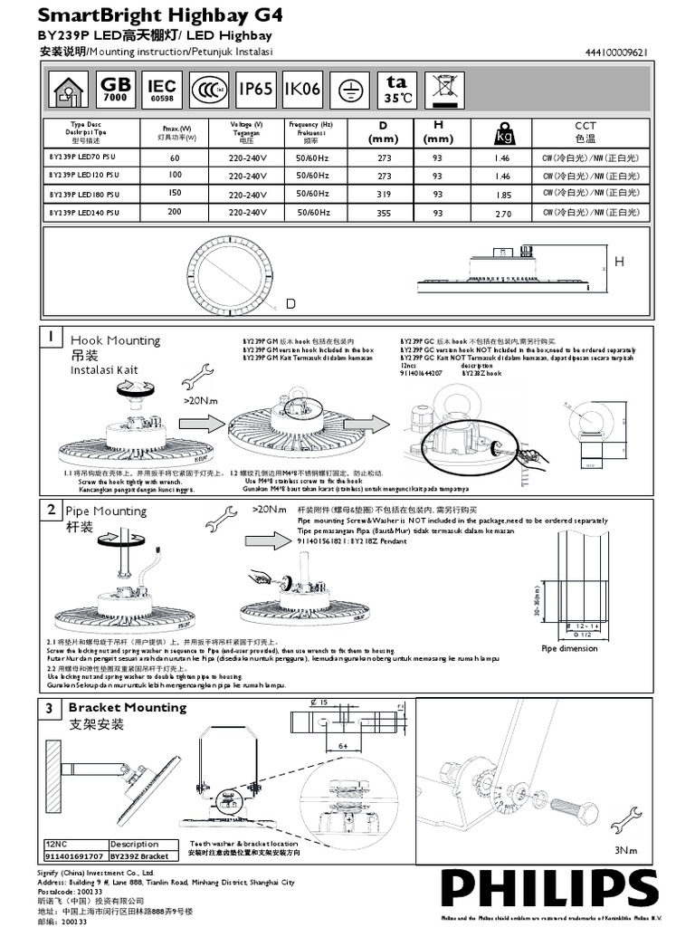 Cara install lampu high bay pdf electric current electrical