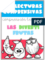 Mini Lecturitas de Comprension para Infantil Las Divertifrutas