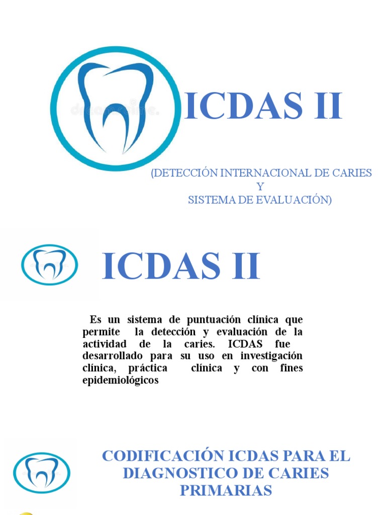Clasificación ICDAS de Caries Dental | PDF | Esmalte de dientes | Diente
