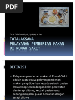 Tatalaksana Pemberian Makan Di Rumah Sakit