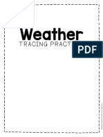 Free Printable Tracing Weather Preschool Worksheets