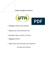 Ensayo Sobre La Filosofia Actual, Cap XL (Filosofia)