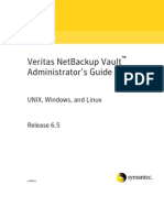 Veritas NetBackup 6.5 Vault Administrator's Guide