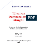 Sfântul Nicolae Cabasila - Tâlcuirea Dumnezeieștii Liturghii