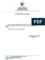 Certification For Loan