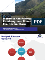 Danang Wahyuhono M.Sc. (GTP UGM) - Merumuskan Prioritas Pembangunan Memasuki Era Normal Baru