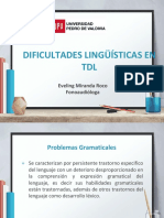 Dificultades Lingüísticas en TDL PDF