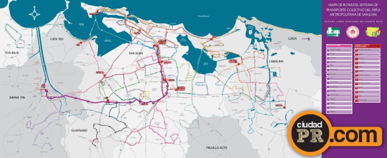 Mapa de Rutas AMA Puerto Rico | PDF | Nueva York | Antillas Mayores