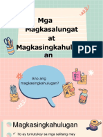 Magkasingkahulugan at Magkasalungat