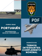 EEAR PORTUGUÊS II - Ex. - Termos Integrantes - Complemento Nominal