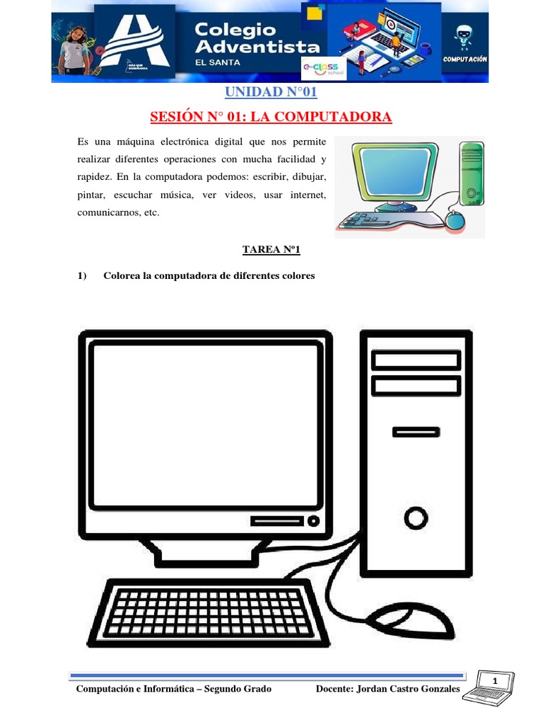 Partes de la Computadora para Niños | PDF | Informática | Tecnología
