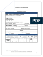 Programa de Estudios