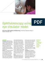 Ophthalmoscopy Using An Eye Simulator Model: Simulation