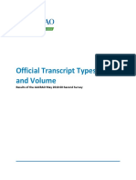 Aacrao May 2018 Transcript Cost Type and Volume