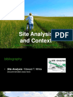 Site Analysis Context Edward T White PDF