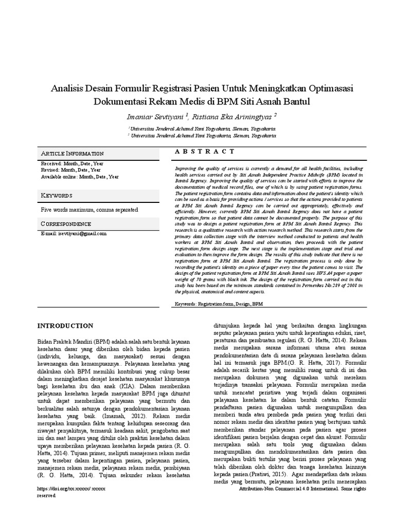 Artikel Ipk Jurnal Revisi PDF Cognitive Science Health Care