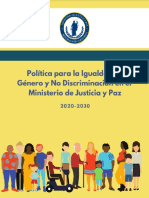 Politica de Genero MJP 2020-2030