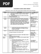  SUSUNAN ACARA AKAD 