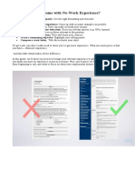 How To Make A Resume With No Work Experience