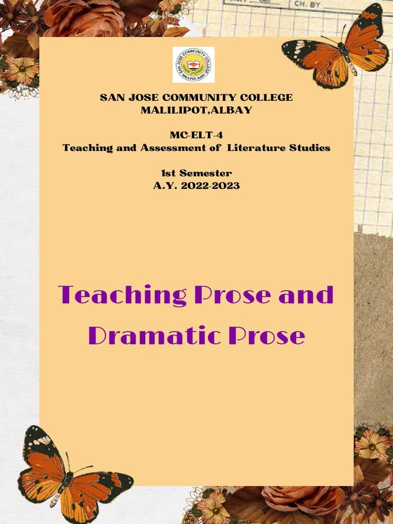 (GROUP-2) Teaching Prose and Dramatic Prose | PDF | Reading ...