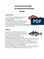 Classification of Sea Foods