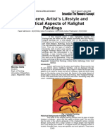 Color, Theme, Artist's Lifestyle and Aesthetics of Kalighat