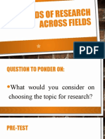 The Kinds of Research Across Fields-Lesson 4