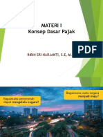 Materi Perpajakan 1 2d Materi I Konsep Dasar Pajak 2023 PDF
