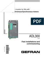 Gefran ADL300 Manual Fast Commisioning