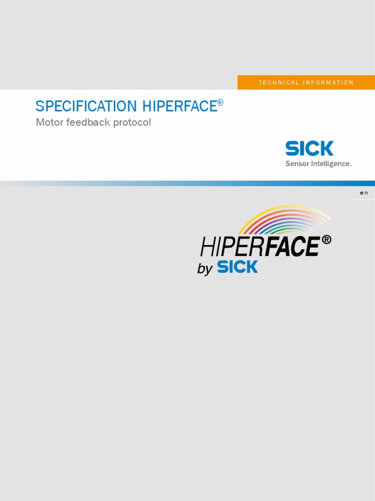Operating Instructions Specification Hiperface® Motor Feedback Protocol ...