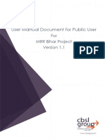 User Manual - MRR Bihar - Public Login - 1.1