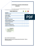 Escala de Valoración de Violencia Intrafamiliar